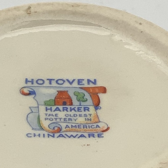 Vintage Harker Hotoven Mini Floral Bean Pot Shaped Container - Picture 6 of 7